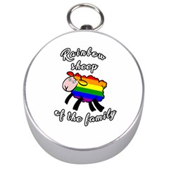 Rainbow Sheep Silver Compasses by Valentinaart