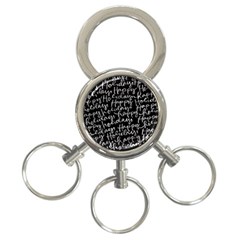 Happy Holidays 3-ring Key Chains by Mariart