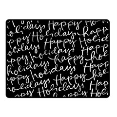 Happy Holidays Fleece Blanket (small) by Mariart