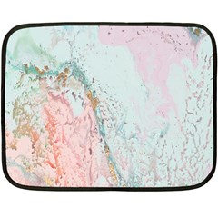 Geode Crystal Pink Blue Fleece Blanket (mini) by Mariart