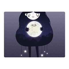 Moon Double Sided Flano Blanket (mini)  by Mjdaluz