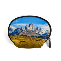 Snowy Andes Mountains, El Chalten, Argentina Accessory Pouches (small)  by dflcprints