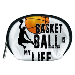 Basketball Is My Life Accessory Pouches (medium)  by Valentinaart