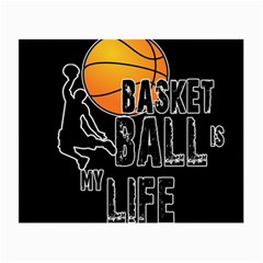 Basketball Is My Life Small Glasses Cloth (2-side) by Valentinaart