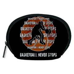 Basketball Never Stops Accessory Pouches (medium)  by Valentinaart