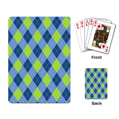 Plaid Pattern Playing Card by Valentinaart