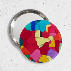 Colorful Leather Pieces             2 25  Handbag Mirror by LalyLauraFLM