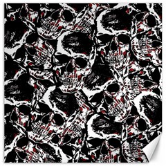 Skull Pattern Canvas 20  X 20   by ValentinaDesign