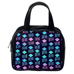 Polkadot Plaid Circle Line Pink Purple Blue Classic Handbags (one Side) by Mariart