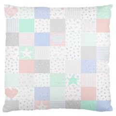 Sweet Dreams Rag Quilt Large Flano Cushion Case (one Side) by Mariart