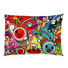 Cute Doodles Wallpaper Background Pillow Case by Nexatart