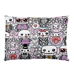 Kawaii Graffiti And Cute Doodles Pillow Case by Nexatart