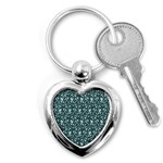 Interstellar Blog Tree Leaf Grey Key Chains (Heart)  Front