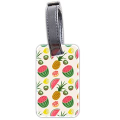 Fruits Pattern Luggage Tags (two Sides) by Nexatart