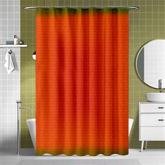 Scarlet Pimpernel Writing Orange Green Shower Curtain 48  X 72  (small)  by Mariart