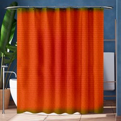 Scarlet Pimpernel Writing Orange Green Shower Curtain 60  X 72  (medium)  by Mariart