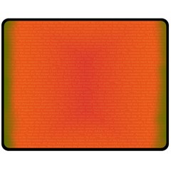 Scarlet Pimpernel Writing Orange Green Double Sided Fleece Blanket (medium)  by Mariart