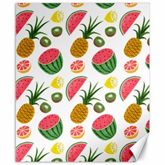 Fruits Pattern Canvas 8  X 10  by Nexatart