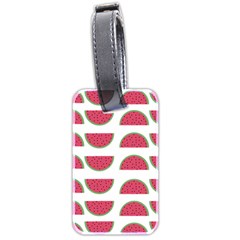 Watermelon Pattern Luggage Tags (two Sides) by Nexatart