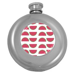 Watermelon Pattern Round Hip Flask (5 Oz) by Nexatart