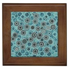 Abstract Aquatic Dream Framed Tiles by Ivana