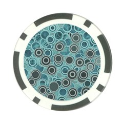 Abstract Aquatic Dream Poker Chip Card Guard by Ivana