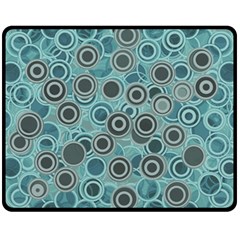 Abstract Aquatic Dream Fleece Blanket (medium)  by Ivana