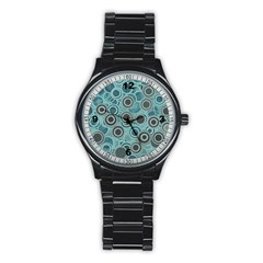 Abstract Aquatic Dream Stainless Steel Round Watch by Ivana