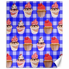 Cake Pattern Canvas 8  X 10  by Nexatart