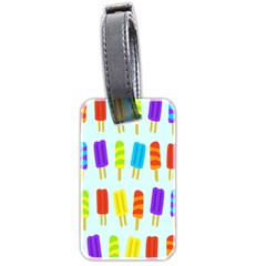 Popsicle Pattern Luggage Tags (two Sides) by Nexatart