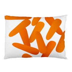 Carrot Vegetables Orange Pillow Case by Mariart