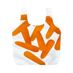 Carrot Vegetables Orange Full Print Recycle Bags (m)  by Mariart