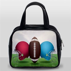 Helmet Ball Football America Sport Red Brown Blue Green Classic Handbags (2 Sides) by Mariart