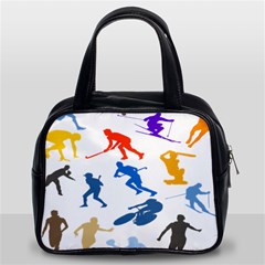 Sport Player Playing Classic Handbags (2 Sides) by Mariart