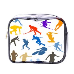 Sport Player Playing Mini Toiletries Bags by Mariart