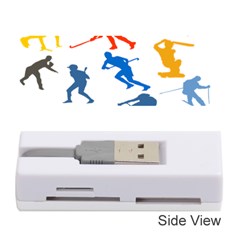 Sport Player Playing Memory Card Reader (stick)  by Mariart