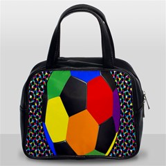 Team Soccer Coming Out Tease Ball Color Rainbow Sport Classic Handbags (2 Sides) by Mariart