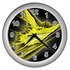 Big Bang Wall Clocks (silver)  by ValentinaDesign