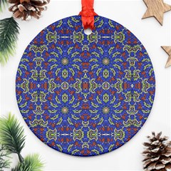 Colorful Ethnic Design Ornament (round) by dflcprints