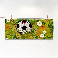 Ball On Forest Floor Hand Towel by linceazul