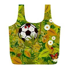 Ball On Forest Floor Full Print Recycle Bags (l)  by linceazul