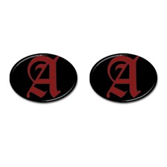 The Scarlet Letter Cufflinks (oval) by Valentinaart