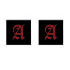 The Scarlet Letter Cufflinks (square) by Valentinaart