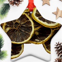 Lemon Dried Fruit Orange Isolated Ornament (star) by Nexatart