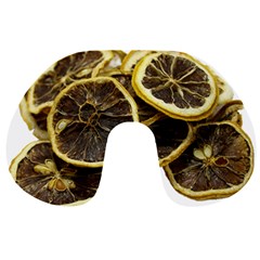 Lemon Dried Fruit Orange Isolated Travel Neck Pillows by Nexatart