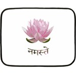 Namaste - Lotus Double Sided Fleece Blanket (Mini)  35 x27  Blanket Front