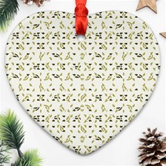 Abstract Shapes Pattern Heart Ornament (two Sides) by dflcprints