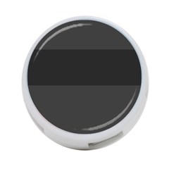 Gray And Black Thick Stripes 4-port Usb Hub (two Sides)  by digitaldivadesigns