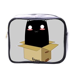 Black Cat In A Box Mini Toiletries Bags by Catifornia