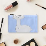 Grumpy Persian Cat Llama Cosmetic Bag (Small)  Front